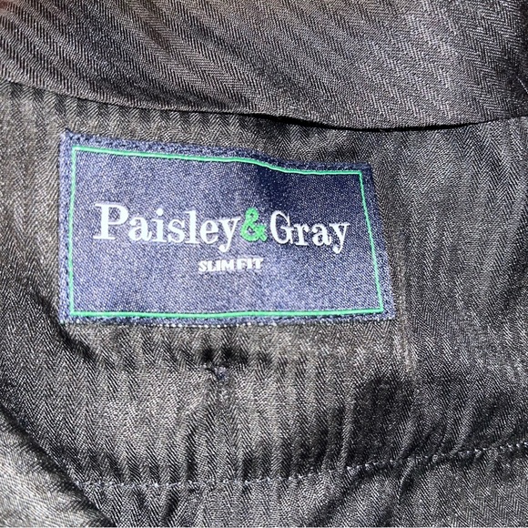 Paisley‎ & Gray Slim Fit Striped Suit Pants Men’s Size 32x32 - Picture 2 of 8